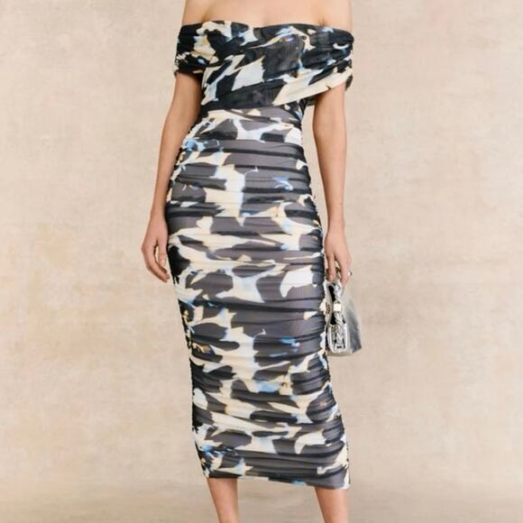 AFRM Dresses & Skirts - AFRM Belmont Ruched Bodycon Dress Large